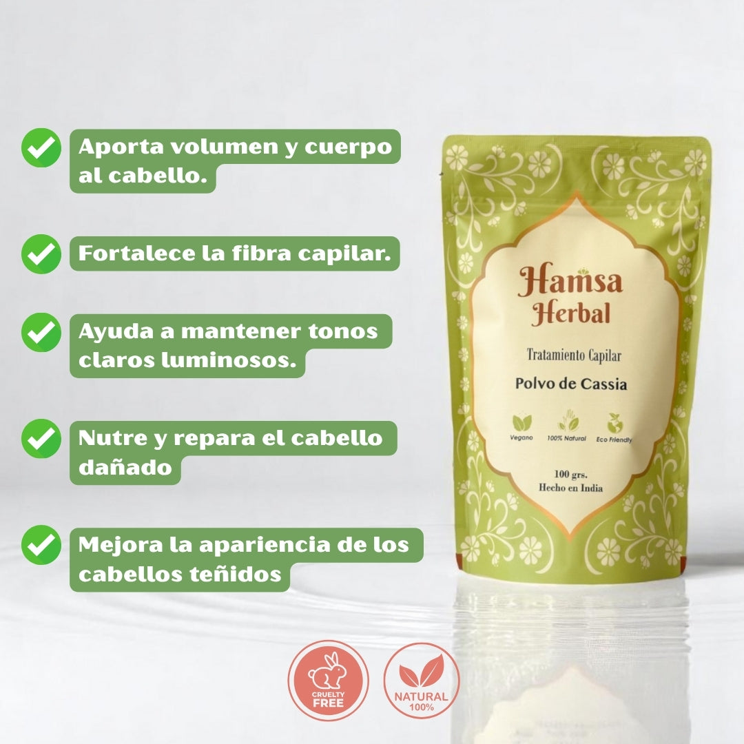 Tratamiento Capilar Polvo de Cassia (Henna Neutra)