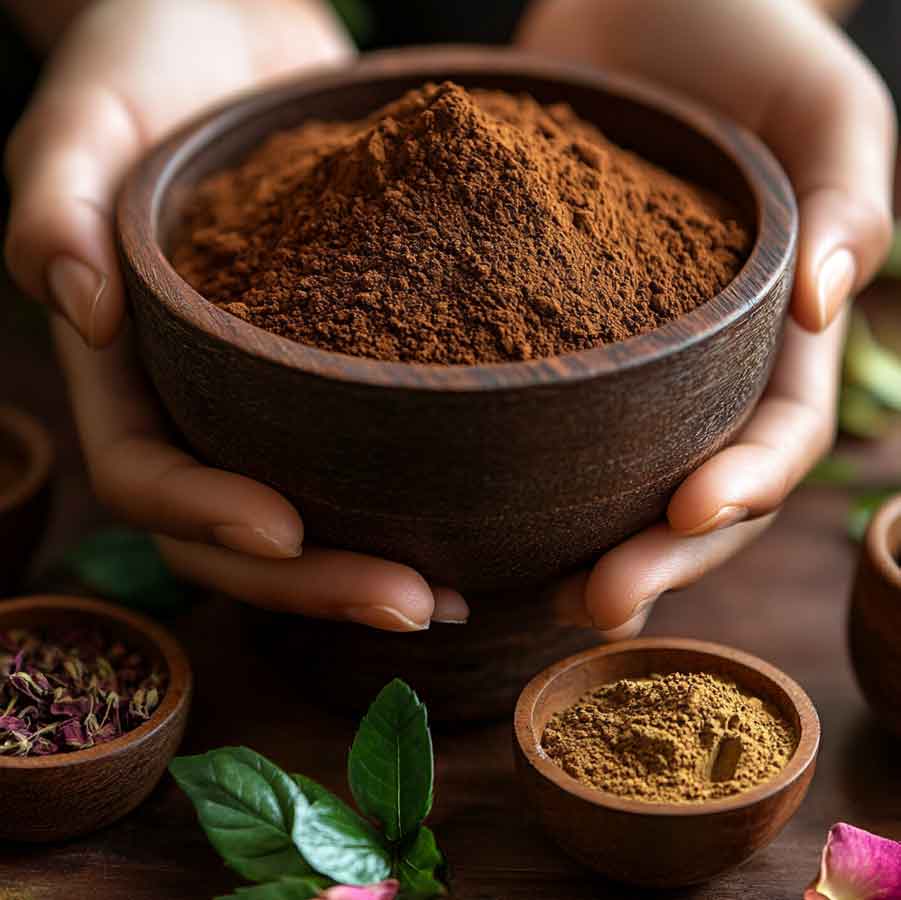 Shikakai en polvo 100% natural de Henna Lovers para fortalecer y limpiar el cabello sin sulfatos