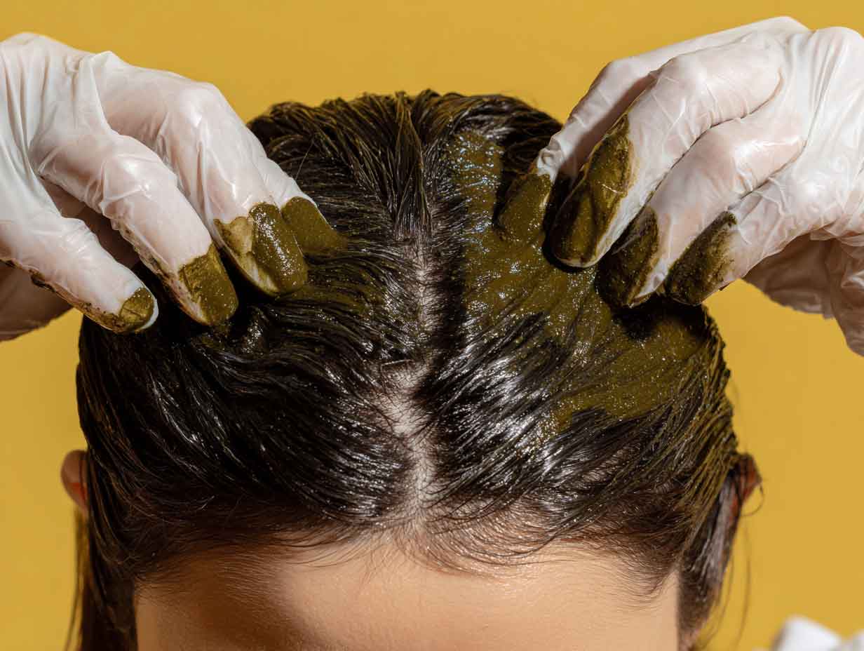 Beneficios de la henna, cassia, amla y shikakai para el cuero cabelludo