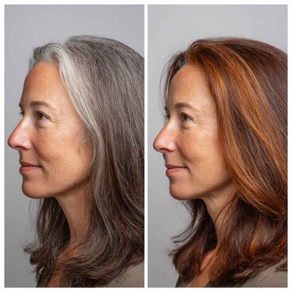 Proceso de cobertura de canas con henna