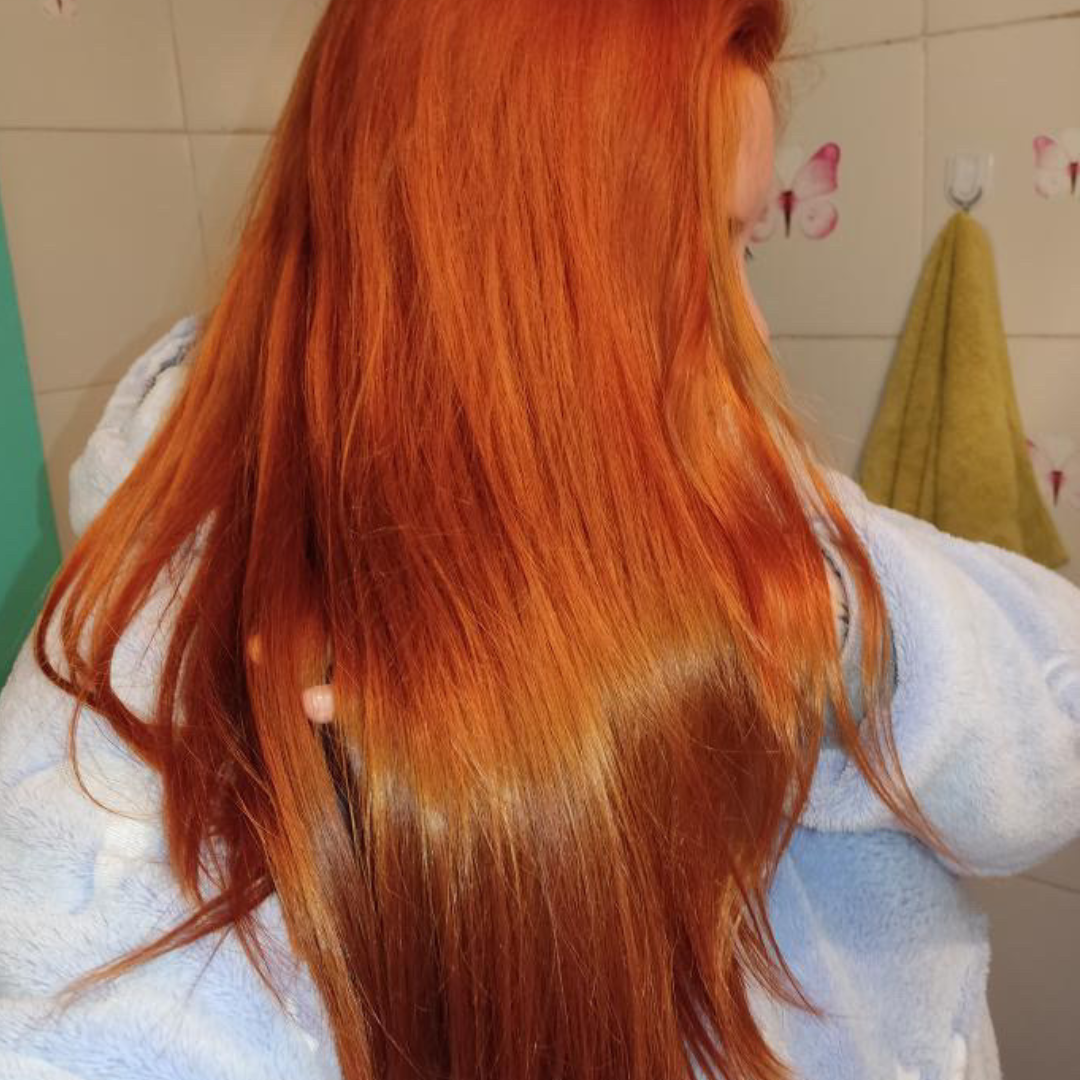 Cabello después de teñir con henna natural - Henna Lovers