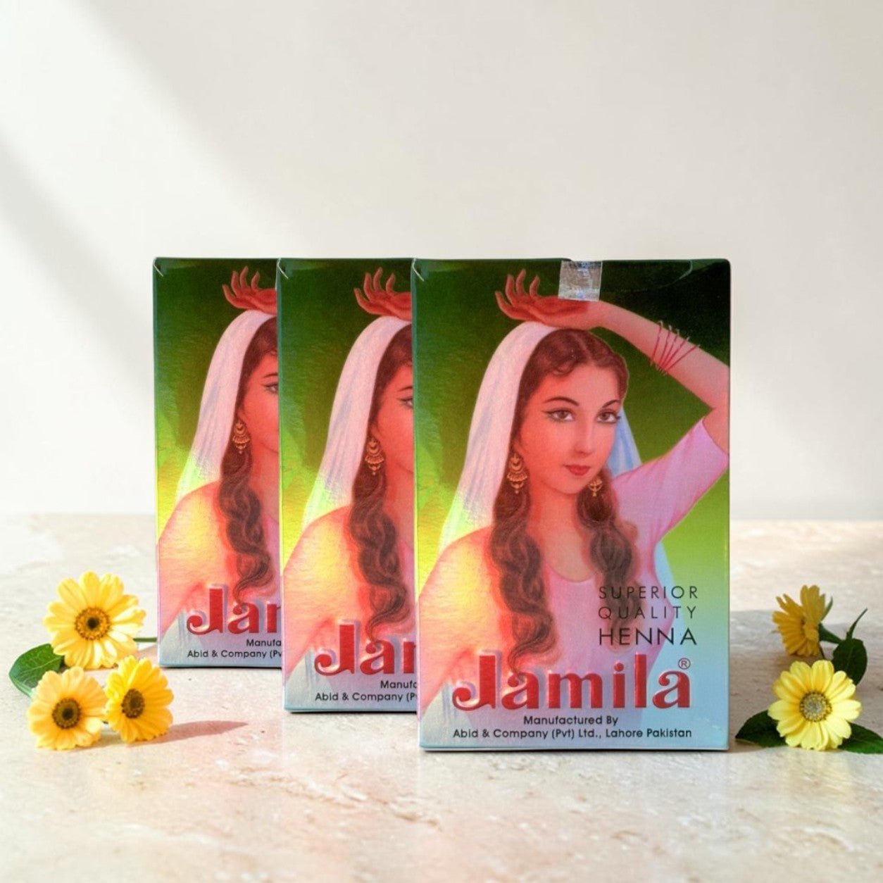 Pack 3 Hennas Jamila BAQ Premium - Cobrizo Intenso y Duradero - Henna Lovers