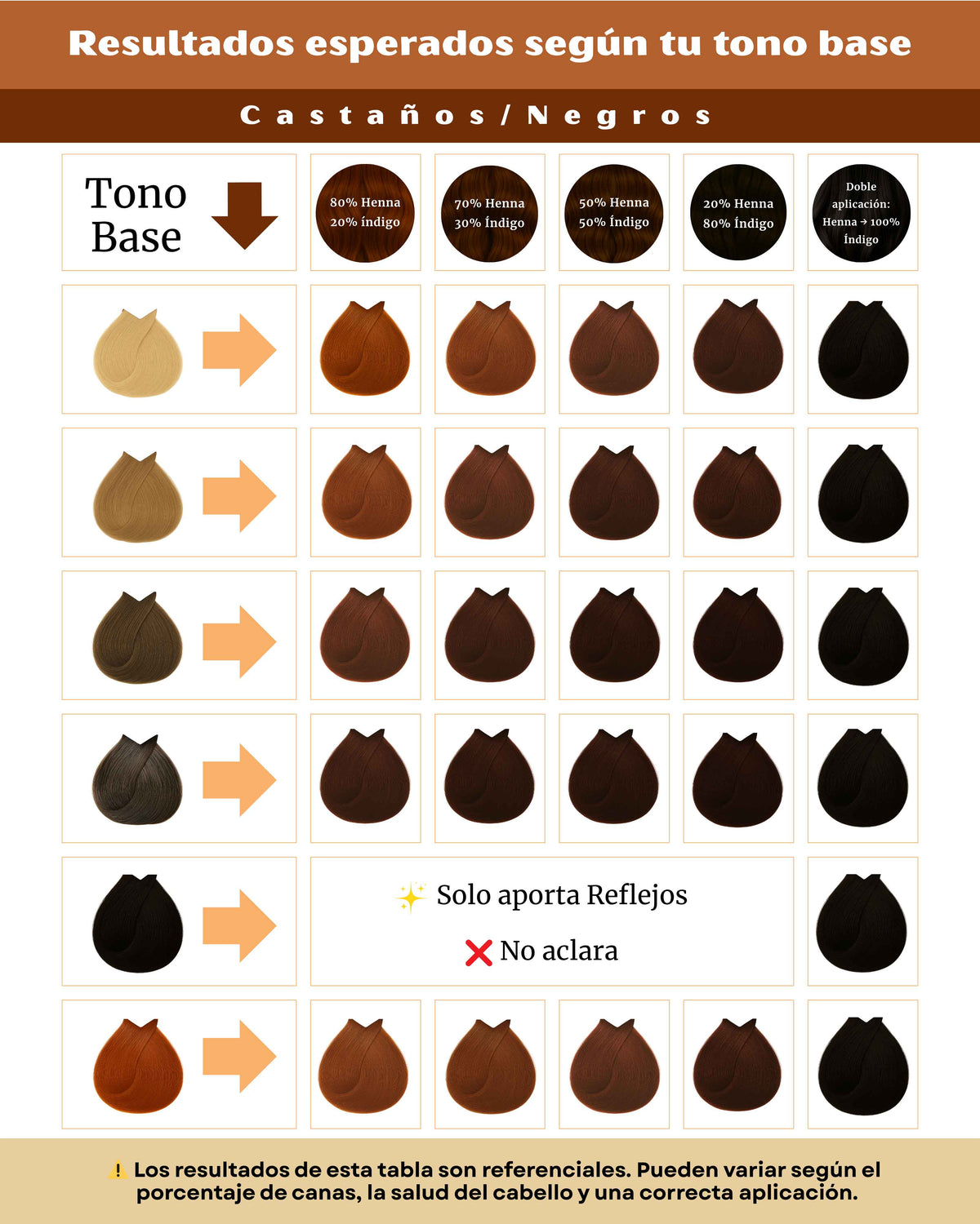 Pack Castaños/Negros (Henna + Índigo) - Henna Lovers