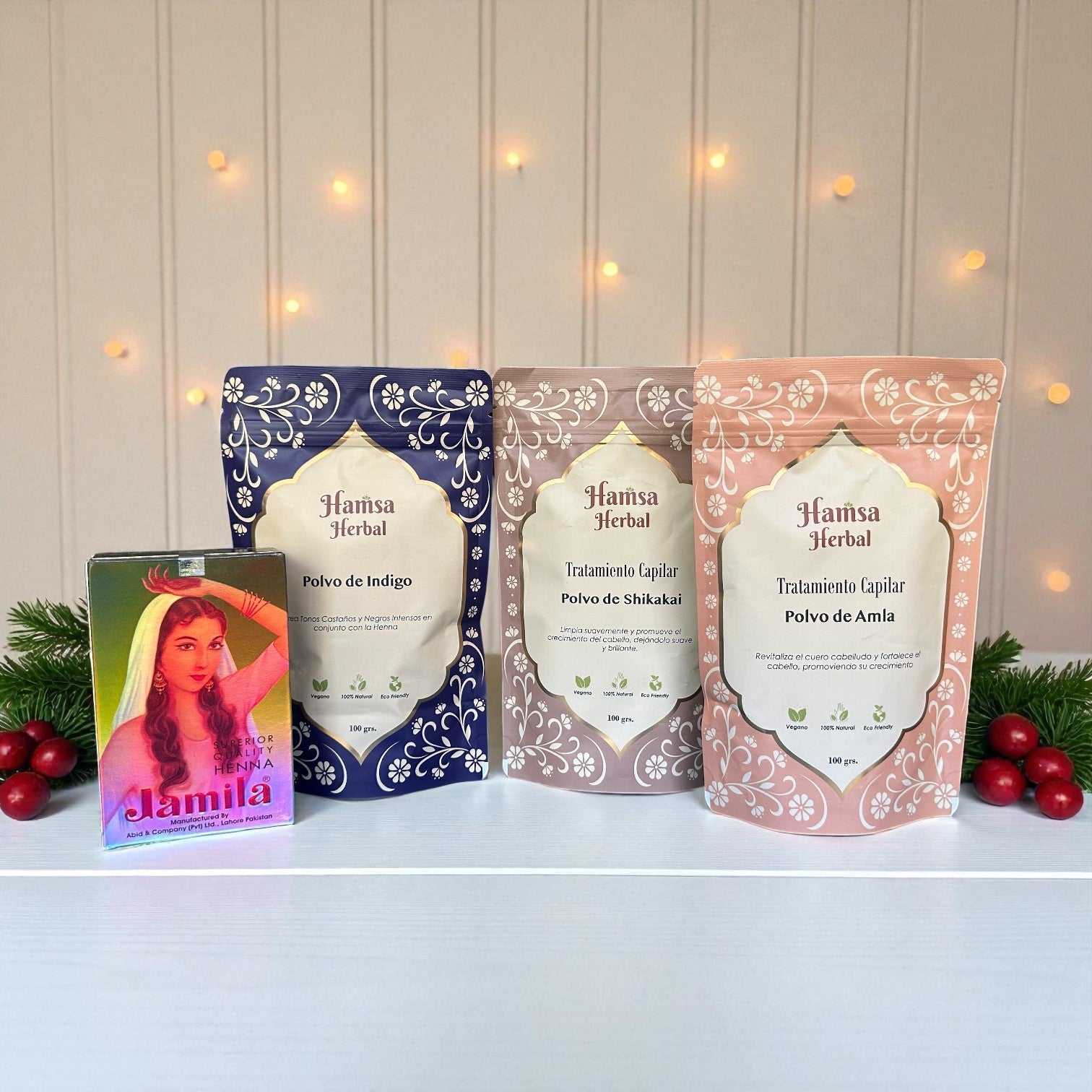 🎄 Pack Navidad - Canas Rebeldes (Tonos Castaños o Negro) - Henna Lovers