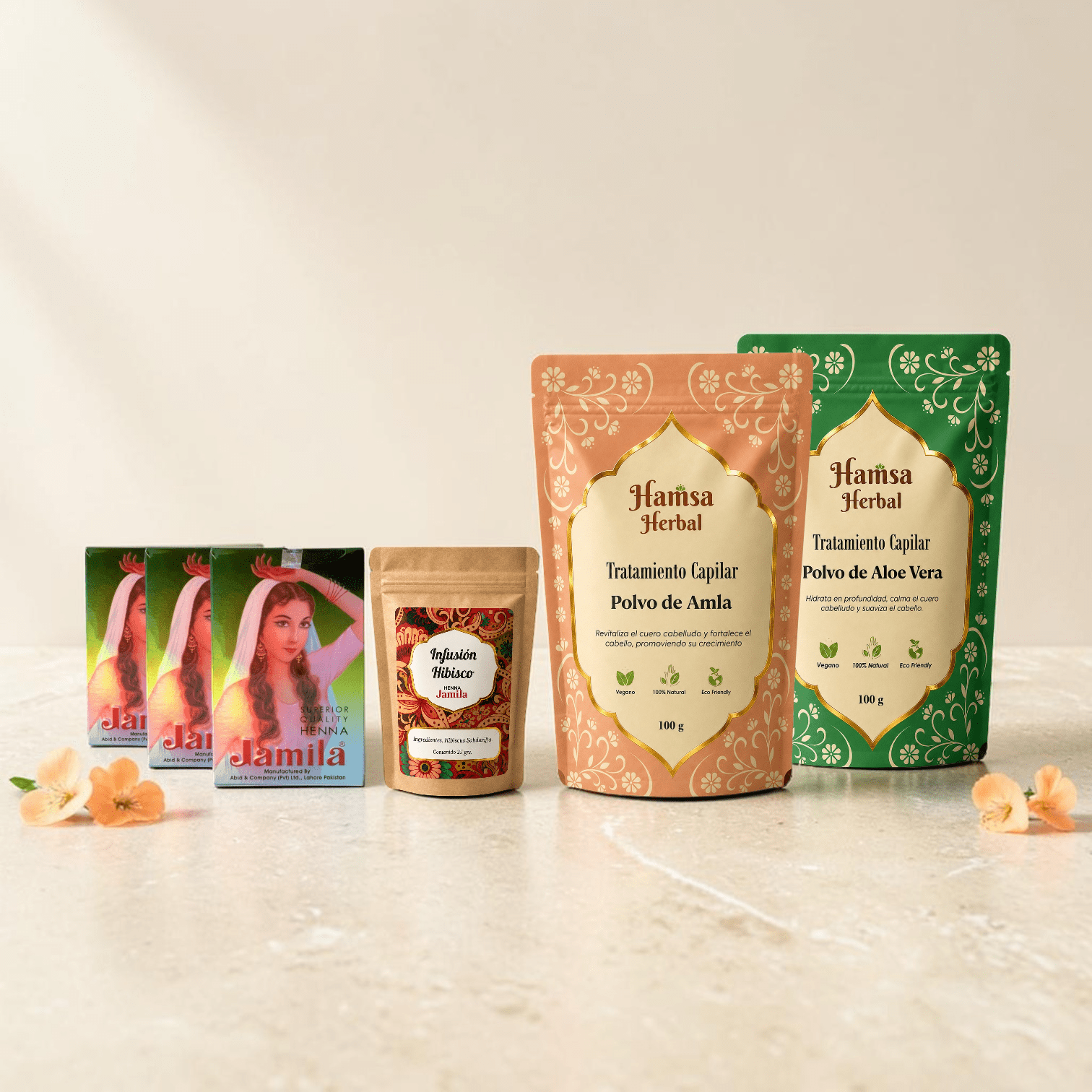 Pack Ritual Esencial Henna Jamila BAQ - Cobrizo Intenso y Duradero - Henna Lovers