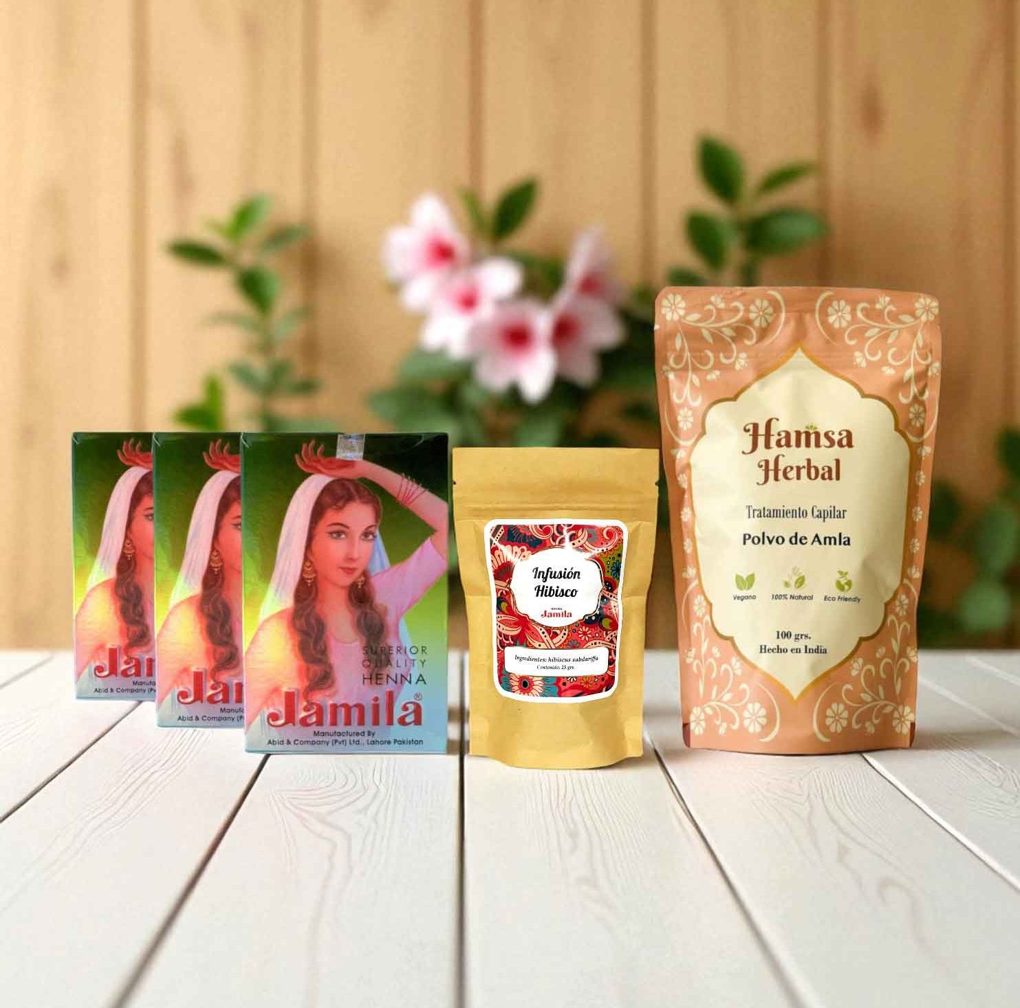 Pack Ritual Esencial Henna Jamila BAQ - Cobrizo Intenso y Duradero - Henna Lovers