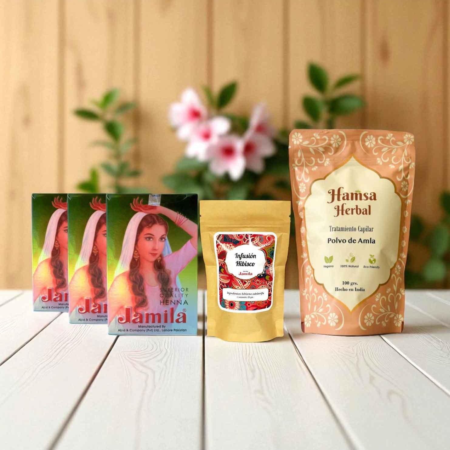 Pack Ritual Esencial Henna Jamila BAQ - Cobrizo Intenso y Duradero - Henna Lovers
