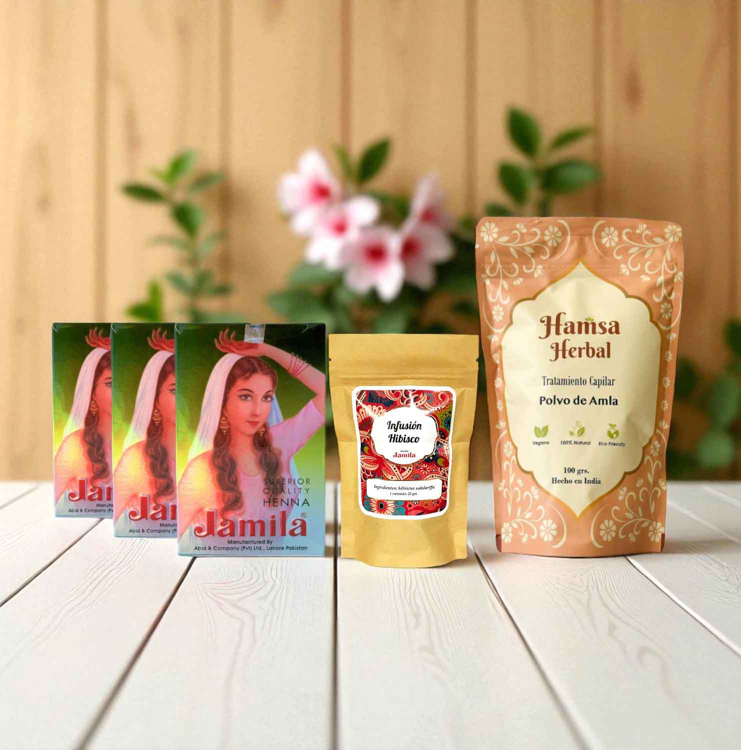 Pack Ritual Esencial Henna Jamila BAQ - Cobrizo Intenso y Duradero - Henna Lovers