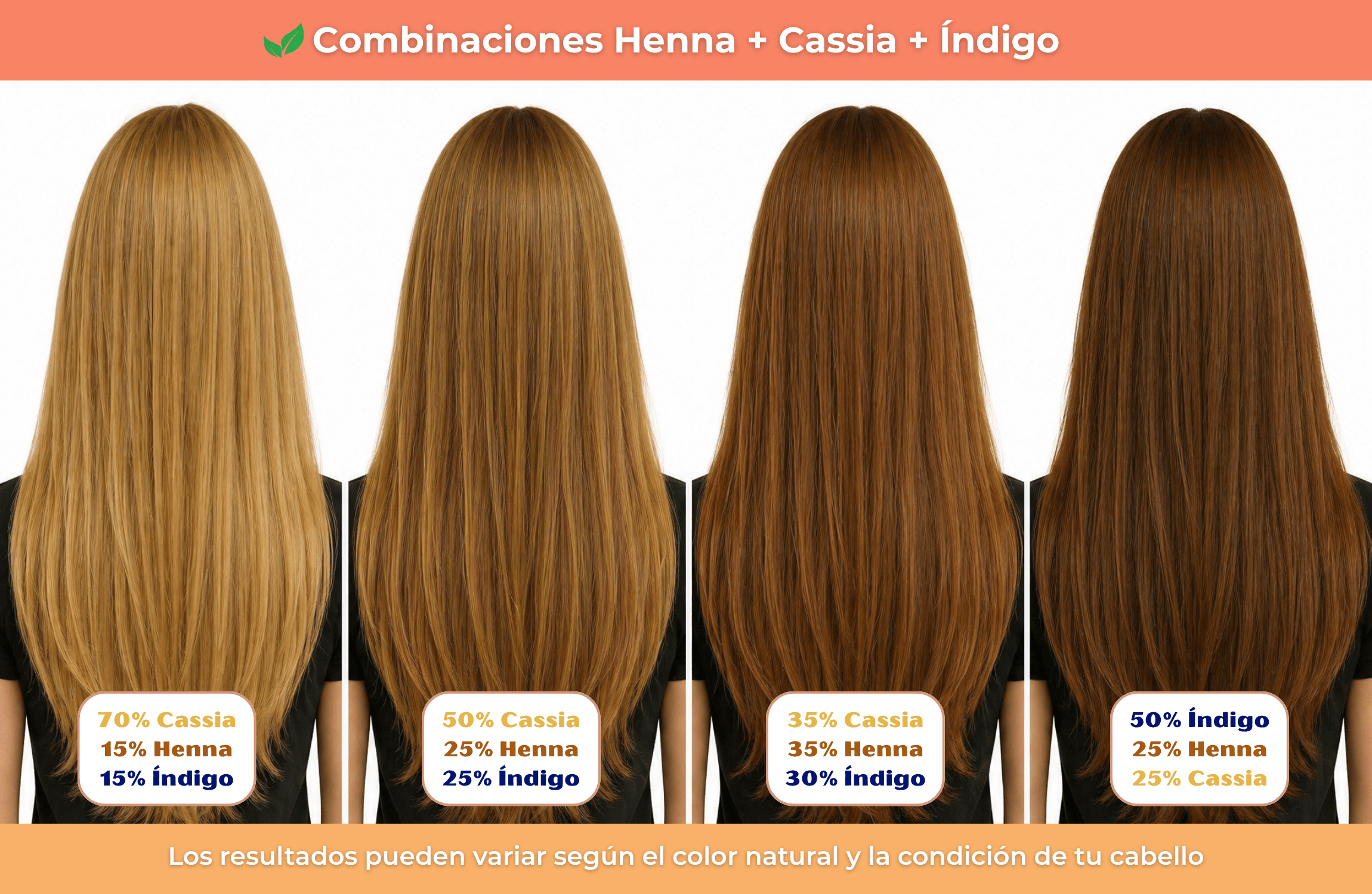Pack Rubios/Castaños Dorados - Henna Lovers