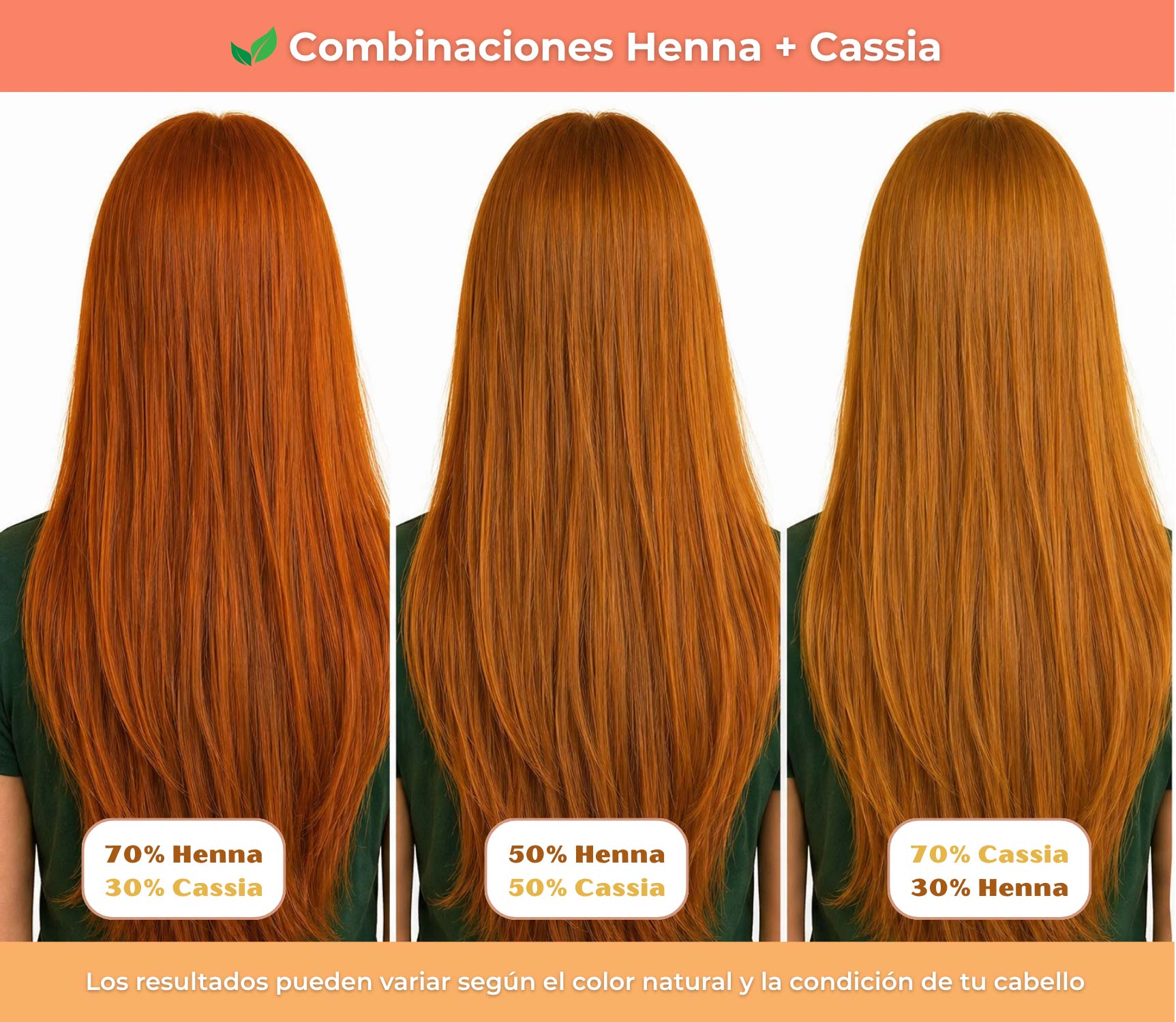 Pack Rubios/Cobrizos Dorados (Henna + Cassia) - Pack- Henna Lovers
