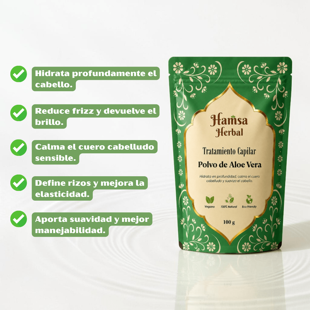 Tratamiento Capilar Polvo de Aloe Vera - Henna Lovers